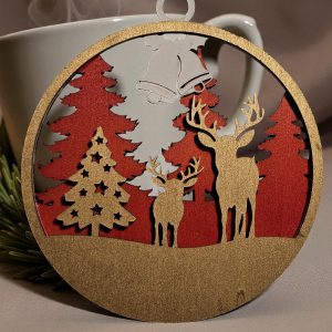 Baum Anhänger 3farbig V03